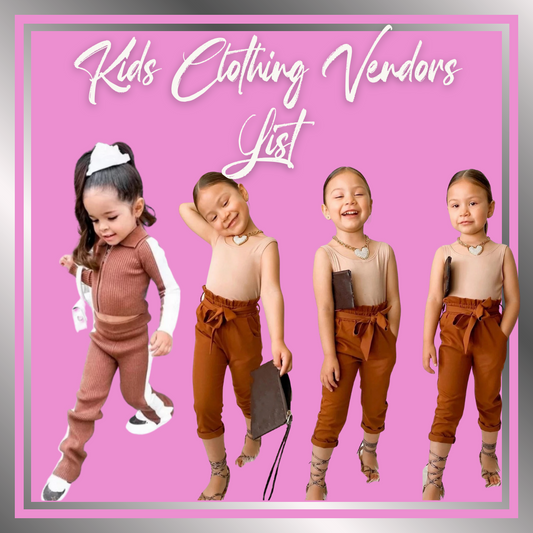 Kid Clothing Vendors List